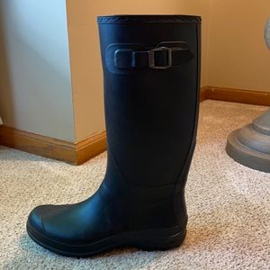 Black Rubber Rain Boots